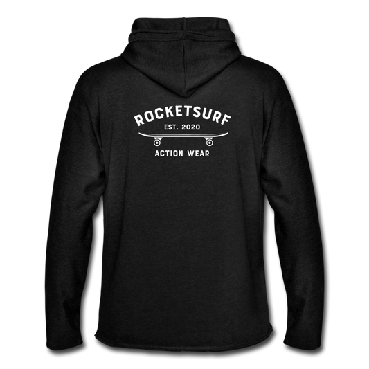 Unisex Lightweight Terry Hoodie - Skate Club - charcoal gray