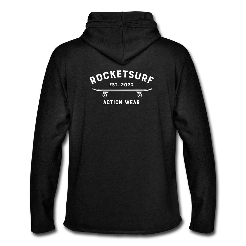 Unisex Lightweight Terry Hoodie - Skate Club - charcoal gray