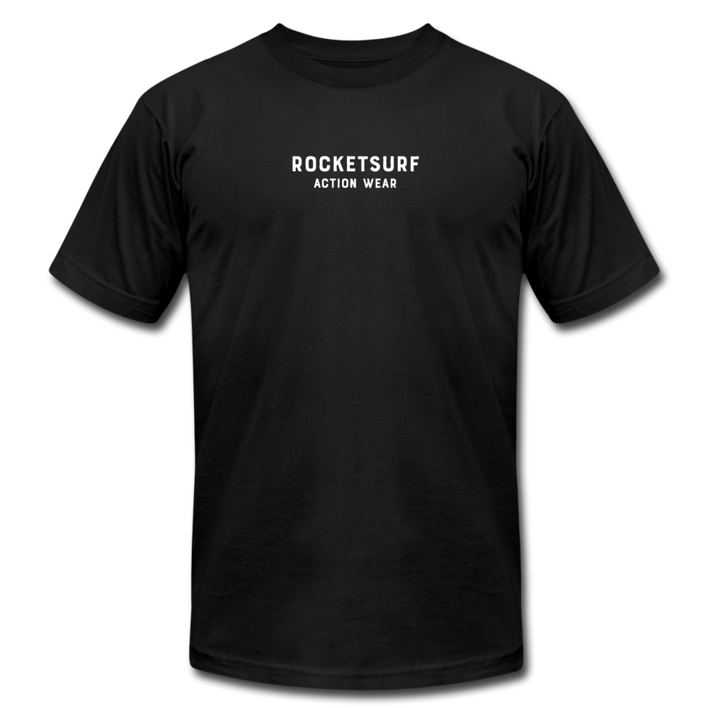 Unisex Jersey T-Shirt by Bella + Canvas - RocketSurf Logo - black
