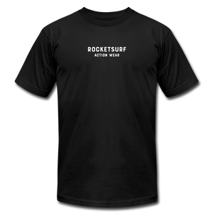 Unisex Jersey T-Shirt by Bella + Canvas - RocketSurf Logo - black