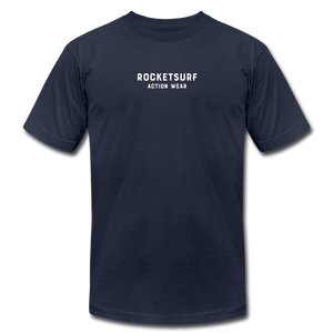 Unisex Jersey T-Shirt by Bella + Canvas - RocketSurf Logo - navy