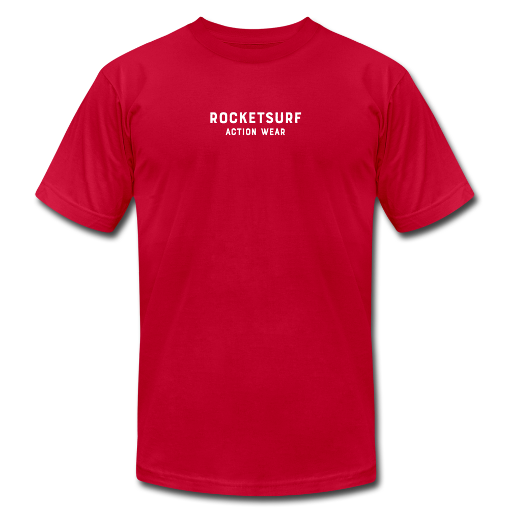 Unisex Jersey T-Shirt by Bella + Canvas - RocketSurf Logo - red