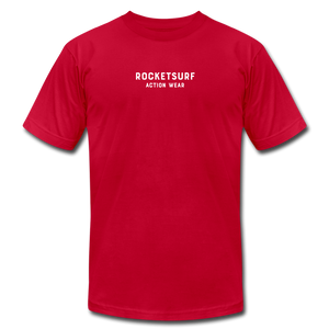 Unisex Jersey T-Shirt by Bella + Canvas - RocketSurf Logo - red