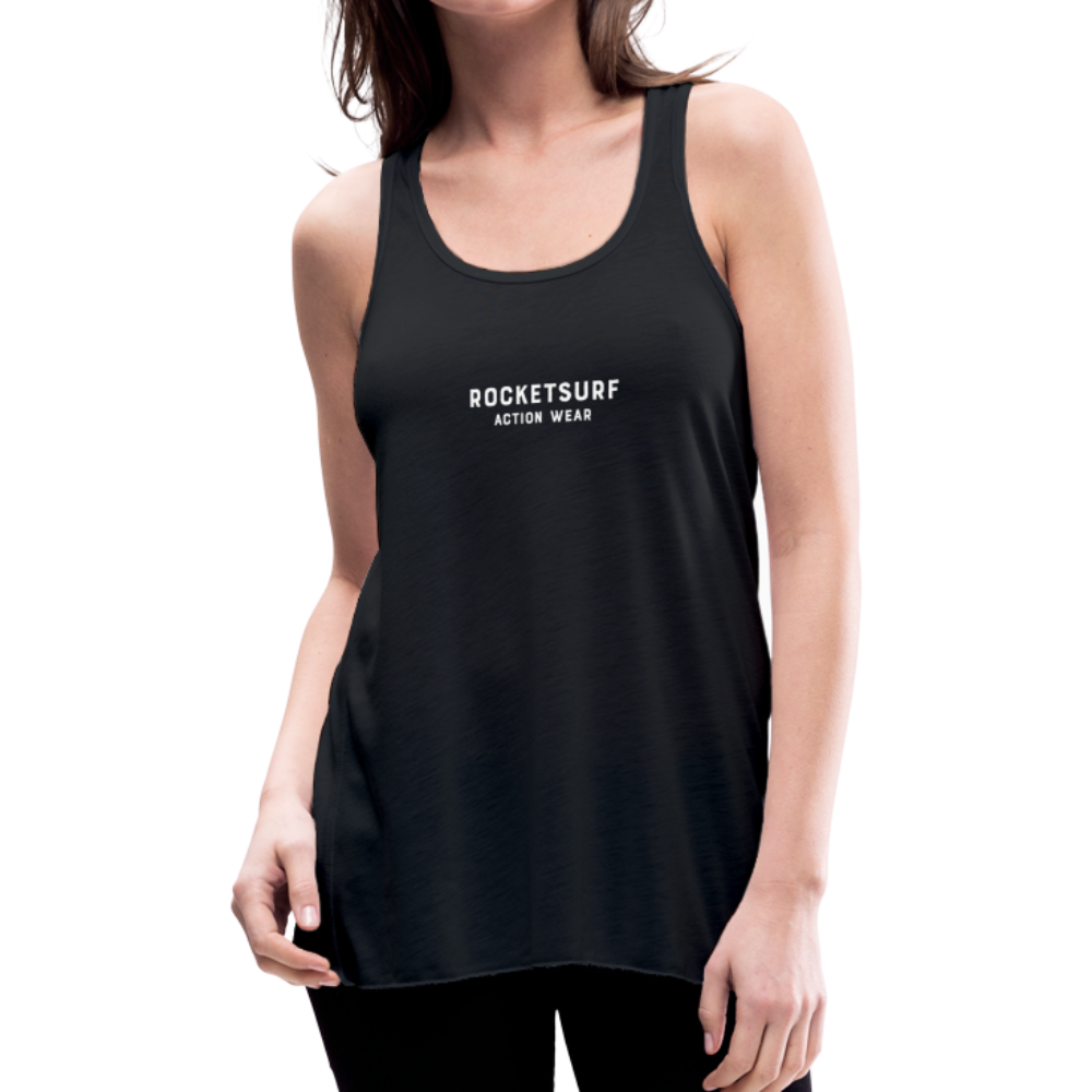 Women's Flowy Tank Top by Bella - RocketSurf Logo - black