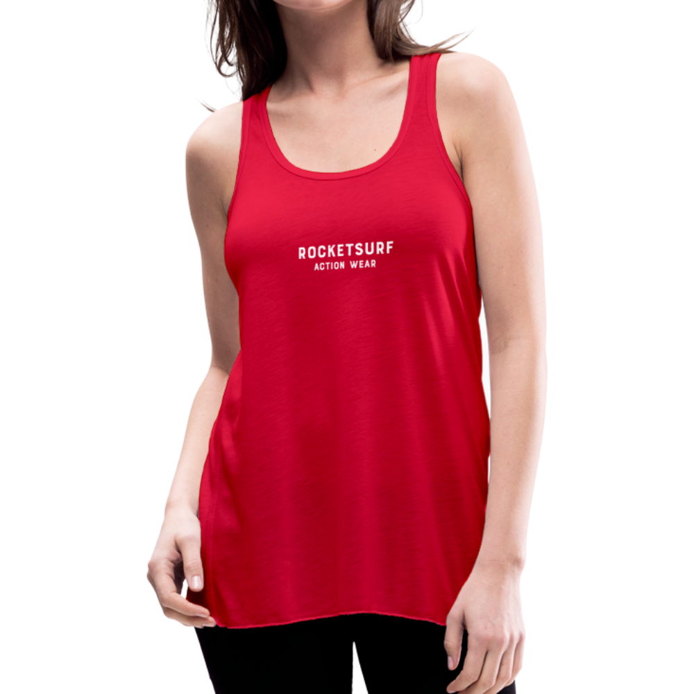 Women's Flowy Tank Top by Bella - RocketSurf Logo - red