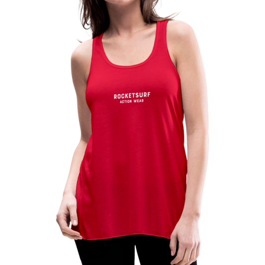 Women's Flowy Tank Top by Bella - RocketSurf Logo - red