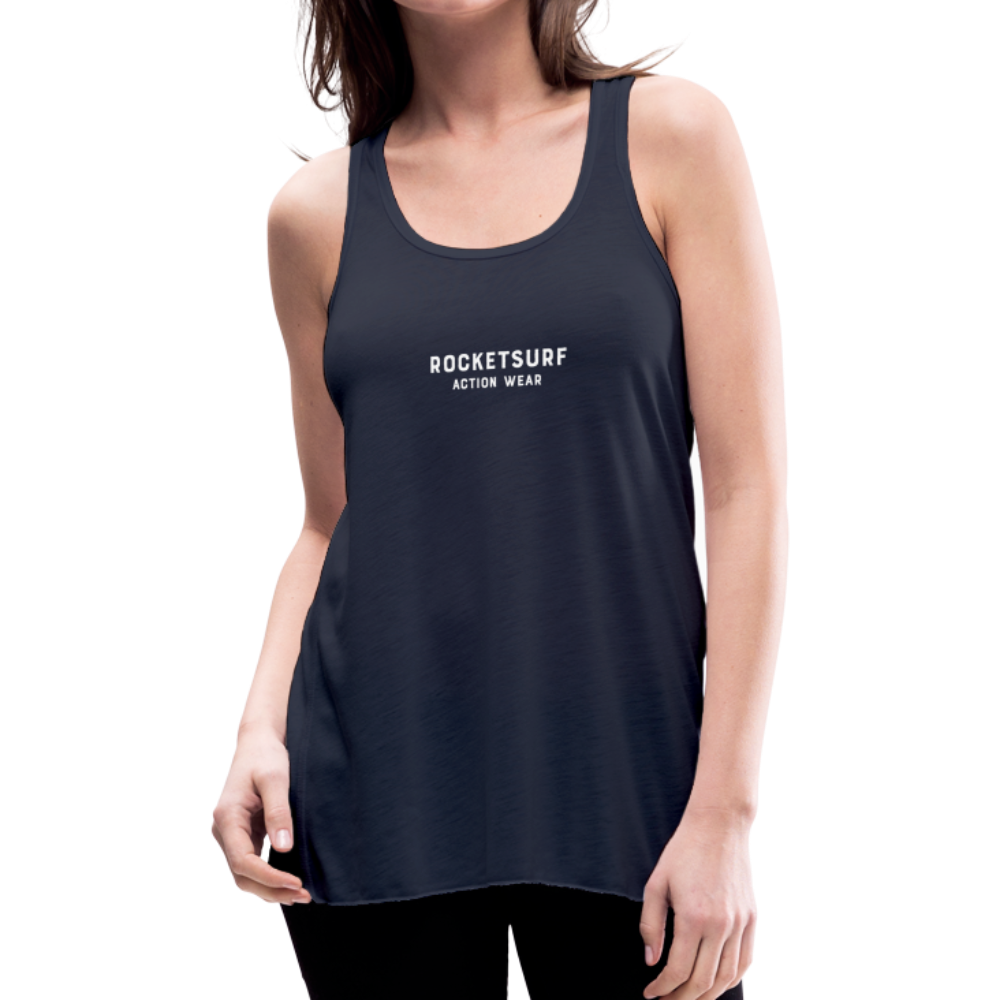 Women's Flowy Tank Top by Bella - RocketSurf Logo - navy