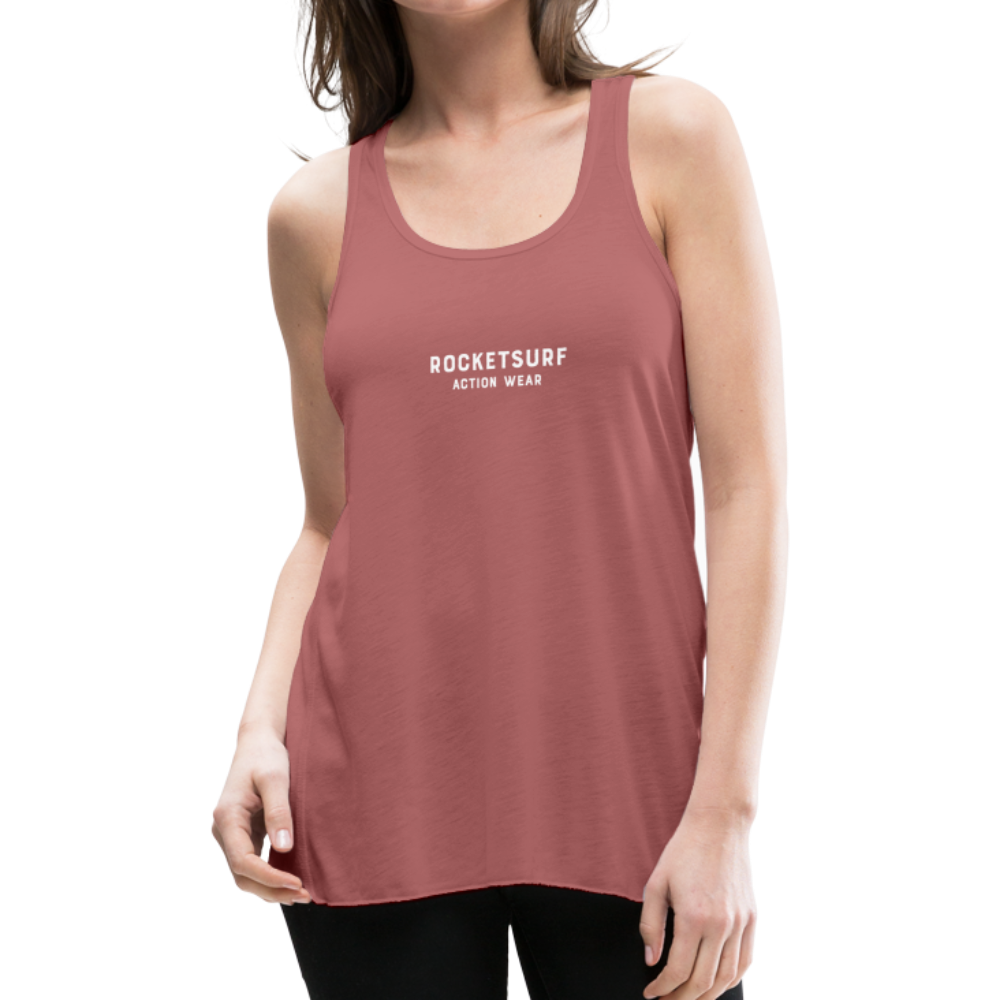 Women's Flowy Tank Top by Bella - RocketSurf Logo - mauve