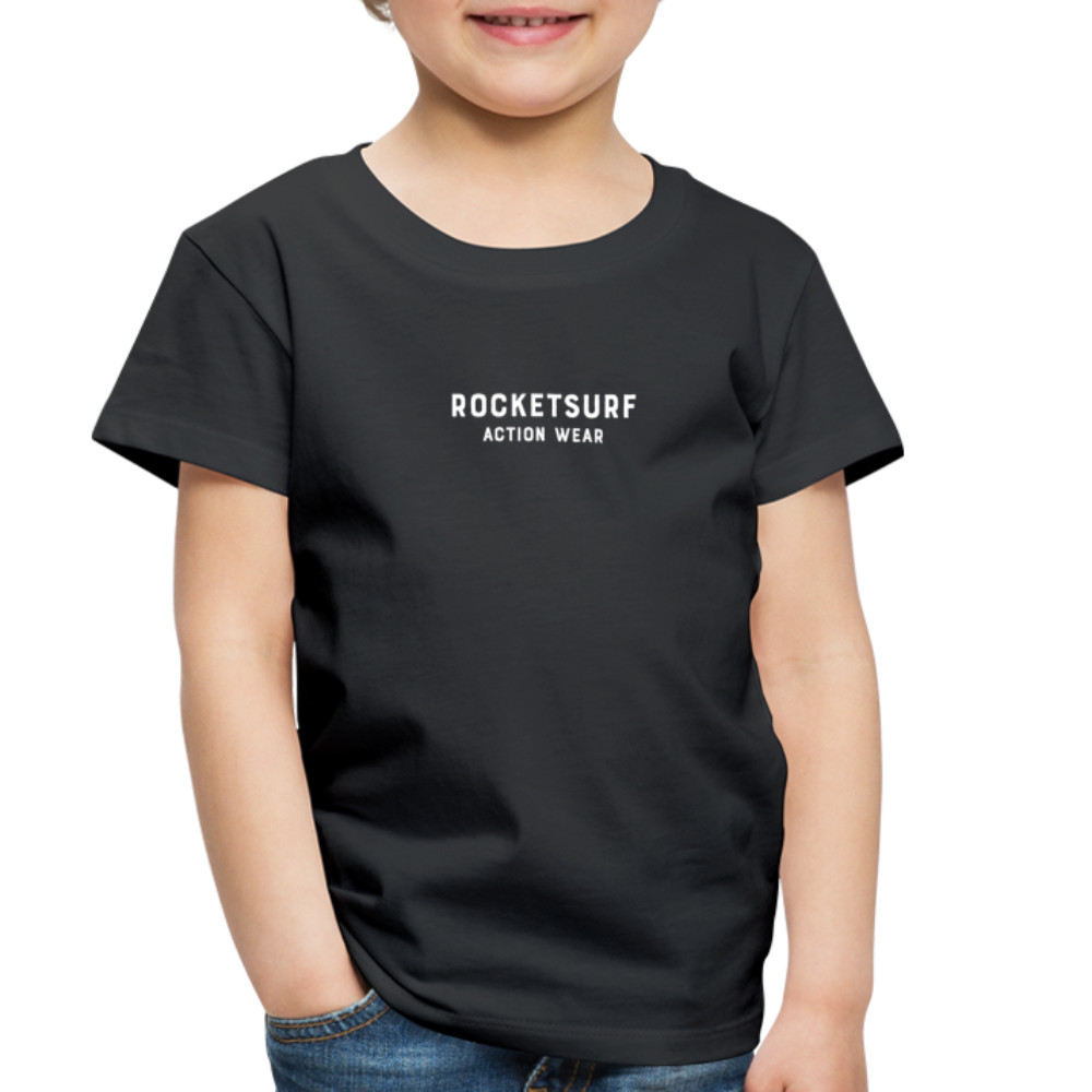 Toddler Premium T-Shirt - RocketSurf Logo - black