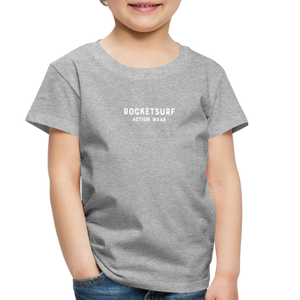 Toddler Premium T-Shirt - RocketSurf Logo - heather gray