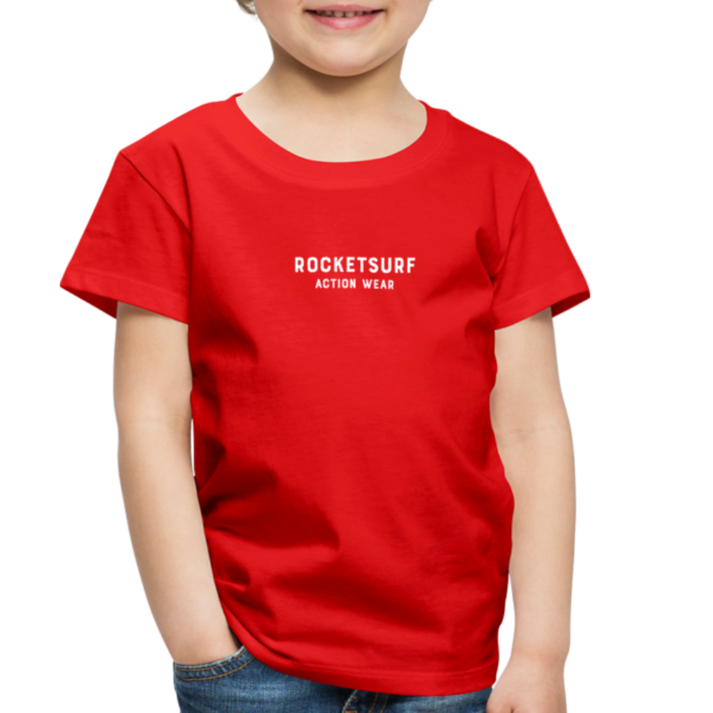 Toddler Premium T-Shirt - RocketSurf Logo - red