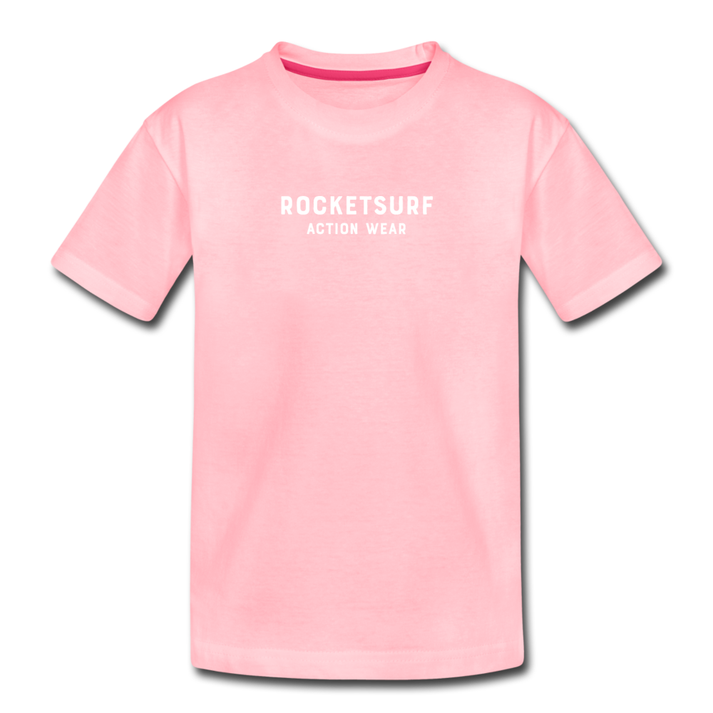 Toddler Premium T-Shirt - RocketSurf Logo - pink