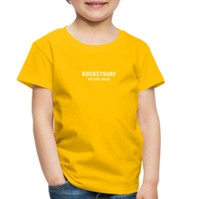 Cargar imagen en el visor de la galería, Toddler Premium T-Shirt - RocketSurf Logo - sun yellow