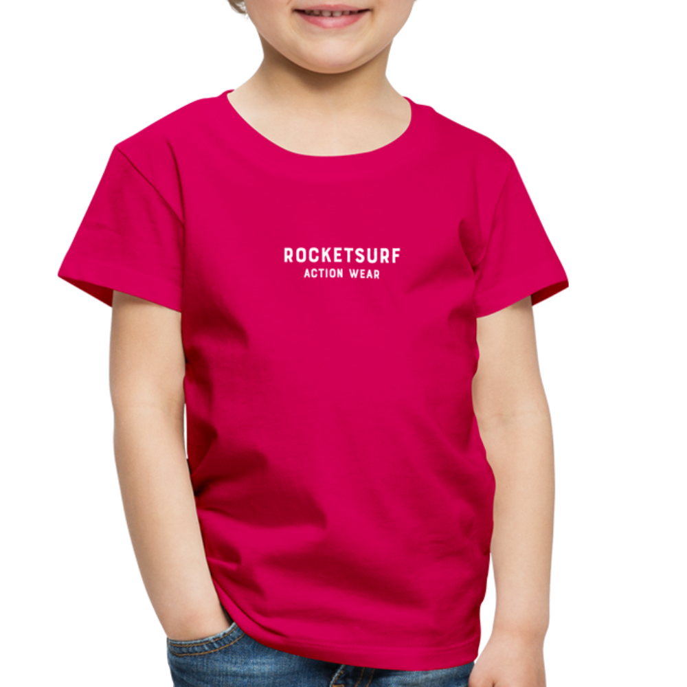 Toddler Premium T-Shirt - RocketSurf Logo - dark pink