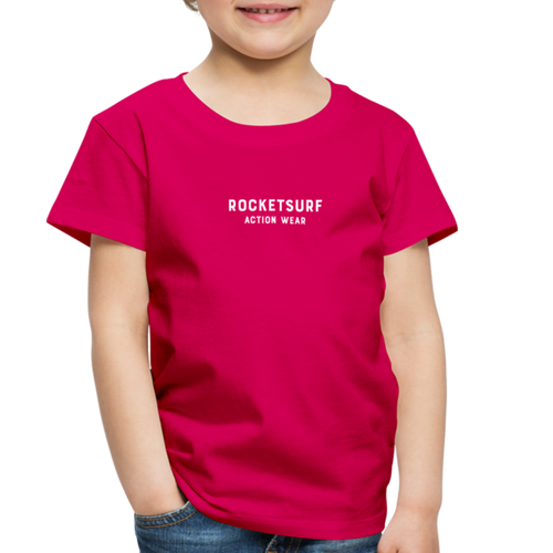 Toddler Premium T-Shirt - RocketSurf Logo - dark pink