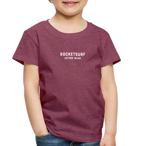 Toddler Premium T-Shirt - RocketSurf Logo - heather burgundy