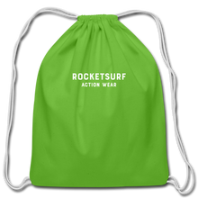 Cargar imagen en el visor de la galería, Cotton Drawstring Bag - RocketSurf Logo - clover