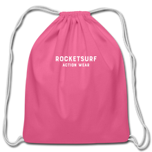 Load image into Gallery viewer, Cotton Drawstring Bag - RocketSurf Logo - pink