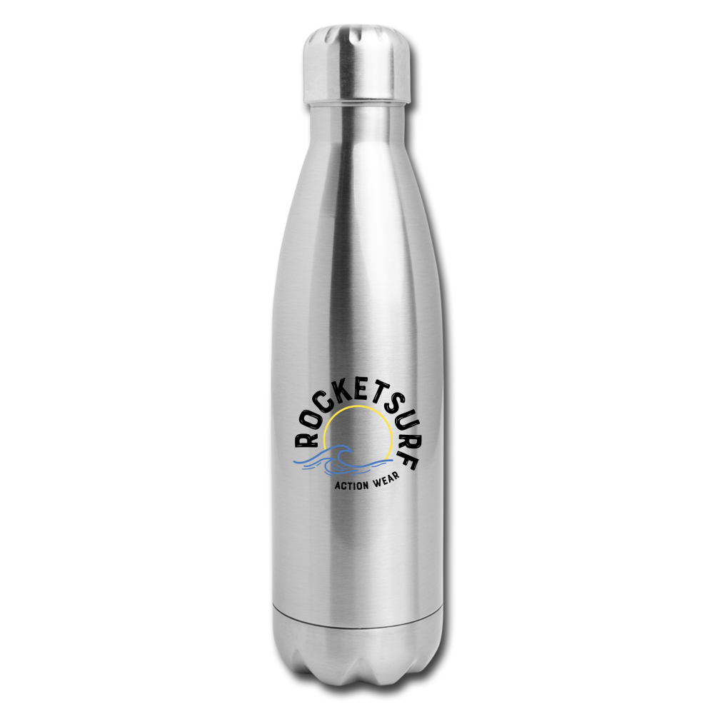 Insulated Stainless Steel Water Bottle - silver