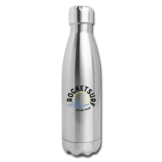 Insulated Stainless Steel Water Bottle - silver