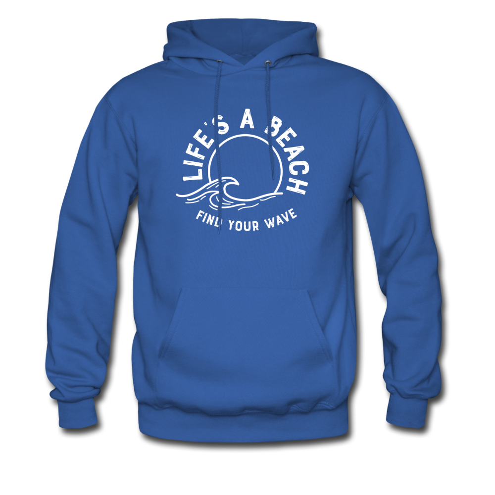 Life's A Beach Find Your Wave - Men's Hoodie - royal blue