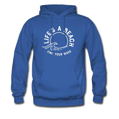 Life's A Beach Find Your Wave - Men's Hoodie - royal blue