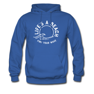 Life's A Beach Find Your Wave - Men's Hoodie - royal blue