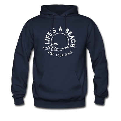 Life's A Beach Find Your Wave - Men's Hoodie - navy