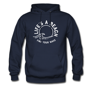 Life's A Beach Find Your Wave - Men's Hoodie - navy