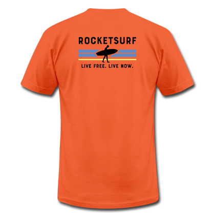 Live Free Live Now Unisex Jersey T-Shirt - orange