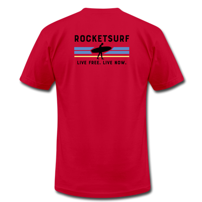 Live Free Live Now Unisex Jersey T-Shirt - red