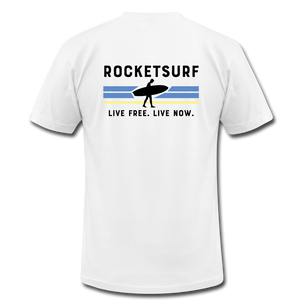 Live Free Live Now Unisex Jersey T-Shirt - white