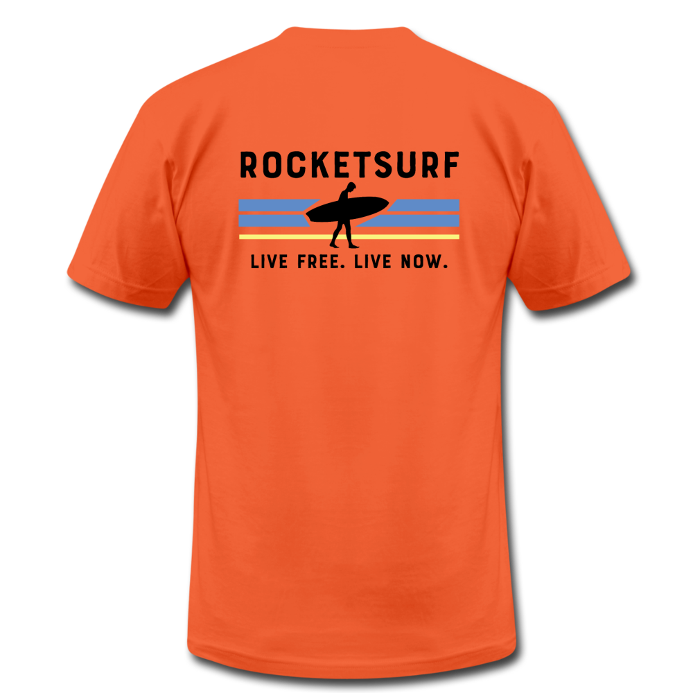 Live Free Live Now Unisex Jersey T-Shirt - orange
