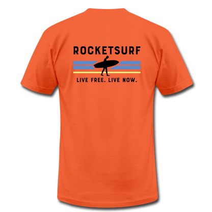 Live Free Live Now Unisex Jersey T-Shirt - orange