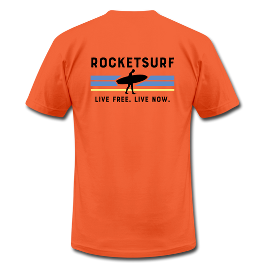 Live Free Live Now Unisex Jersey T-Shirt - orange