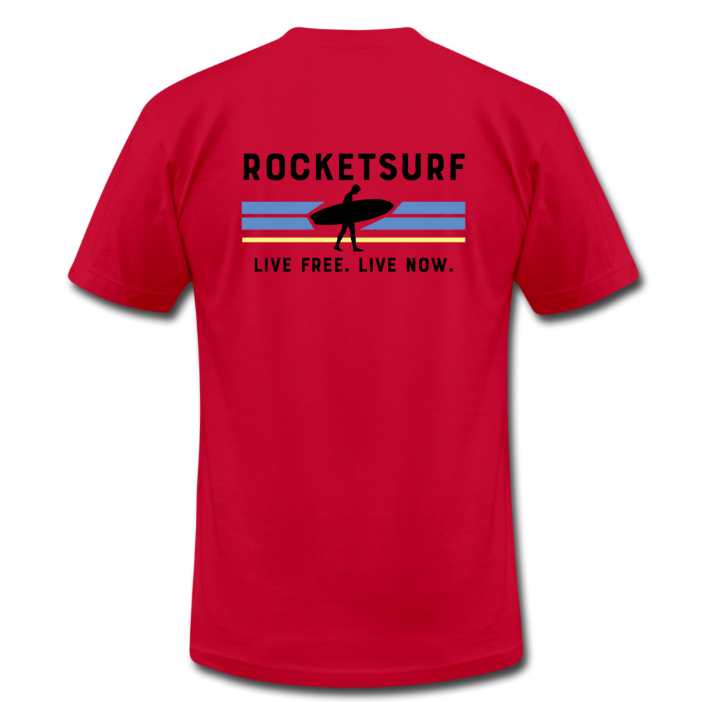 Live Free Live Now Unisex Jersey T-Shirt - red