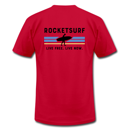 Live Free Live Now Unisex Jersey T-Shirt - red