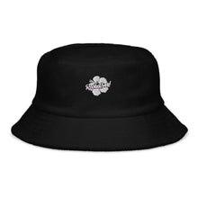 Load image into Gallery viewer, Unstructured terry cloth bucket hat - Flower logo